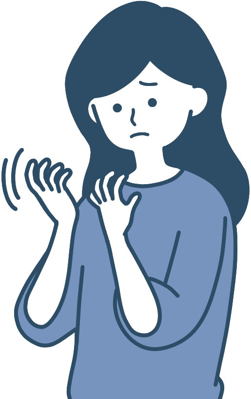 爪を見る_女性